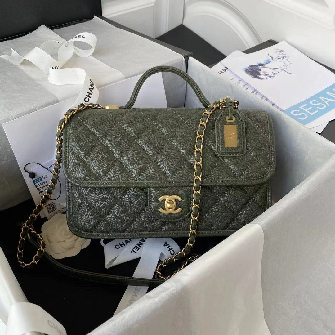 WellDesigned CHANEL SMALL FLAP BAG WITH TOP HANDLE 981