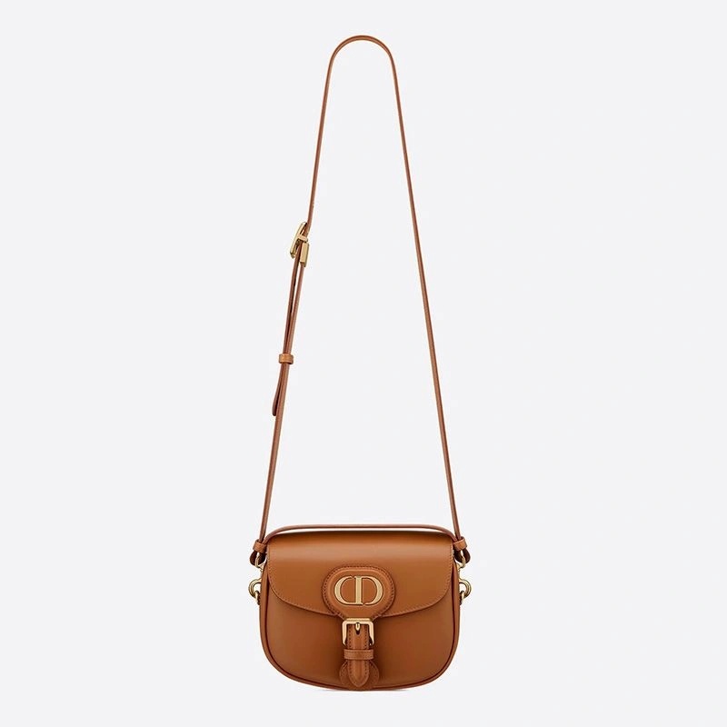 Medium Dior Bobby Bag Box Calfskin Brown - Image 5