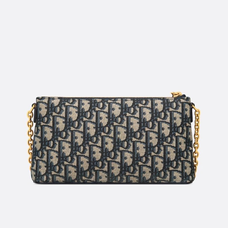 Mini Dior Midi Bag Oblique Motif Canvas Blue - Image 3