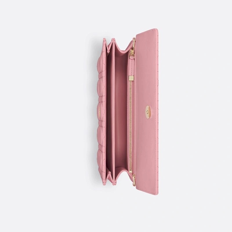 Small Miss Dior Top Handle Bag Cannage Lambskin Pink - Image 4